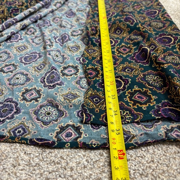 Melrose Studio Maxi Skirt Vintage Side Button Closure Size 12 Paisley Geometric - Picture 7 of 7